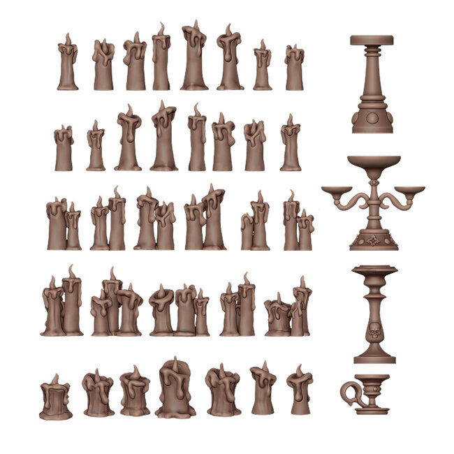 AK Interactive AK Interactive - Basing Bits: Wargame Scenery - Candles