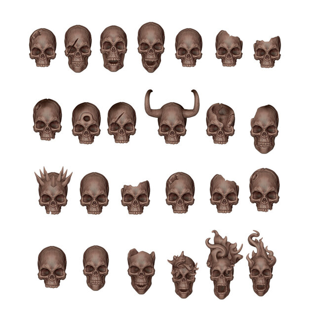 AK Interactive AK Interactive - Basing Bits: Wargame Scenery - Skulls