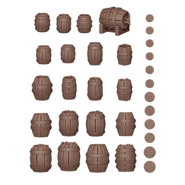 AK Interactive AK Interactive - Basing Bits: Wargame Scenery - Wood Barrels