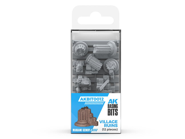 AK Interactive Basing Bits: Wargame Scenery - Village Ruins
