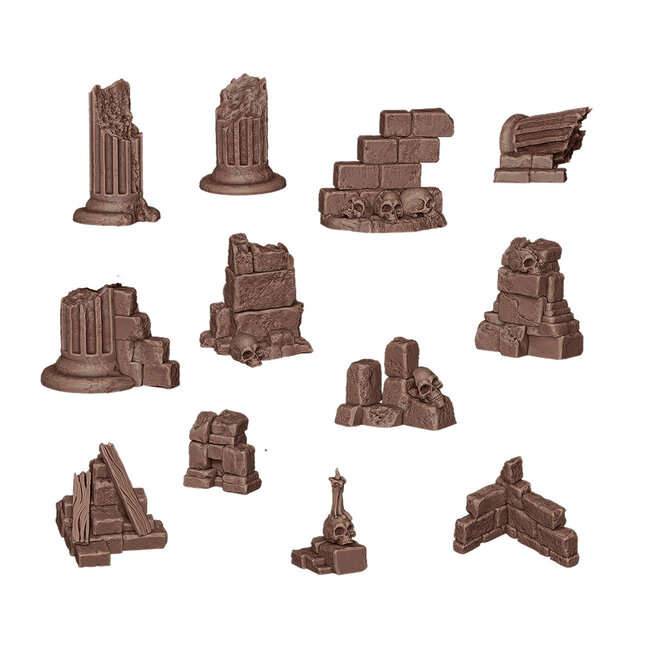 AK Interactive AK Interactive - Basing Bits: Wargame Scenery - Village Ruins