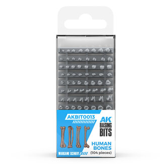 AK Interactive Basing Bits: Wargame Scenery - Human Bones