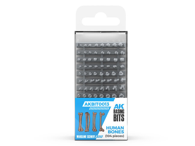 AK Interactive Basing Bits: Wargame Scenery - Human Bones
