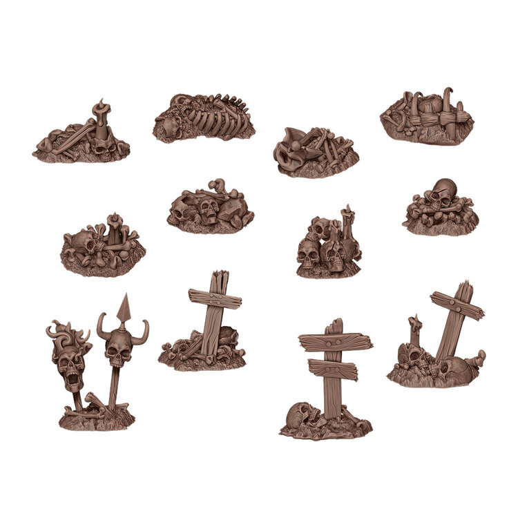 AK Interactive AK Interactive - Basing Bits: Wargame Scenery - Bones Remains