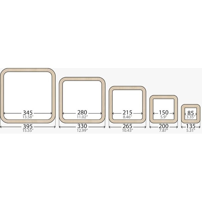 Artis Opus Artis Opus: Display Cabinets - Square Bundle (5 Sizes - XS, S, M, L, XL)