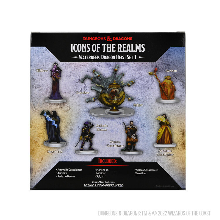 Wizkids Wizkids - Icons of the Realms: Waterdeep Dragon Heist Set 1