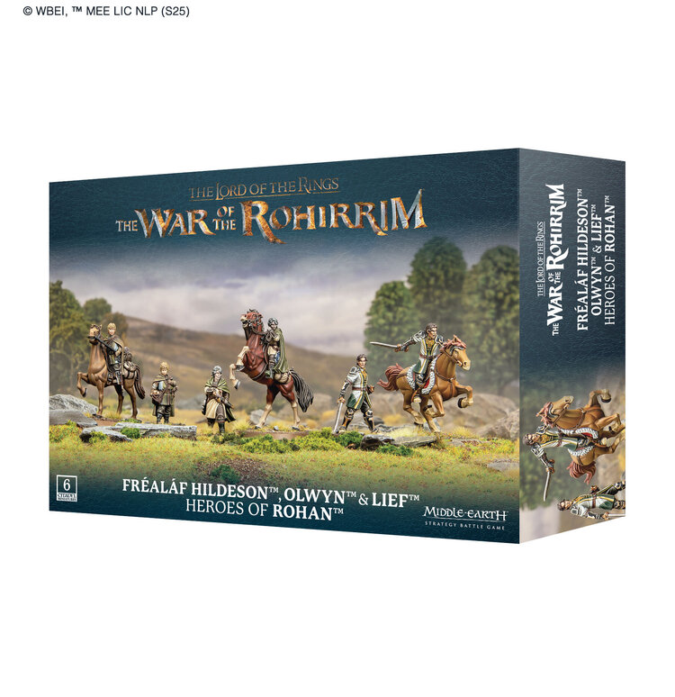 Games Workshop Warhammer Middle-Earth: Fréaláf Hildeson, Olwyn & Lief, Heroes of Rohan