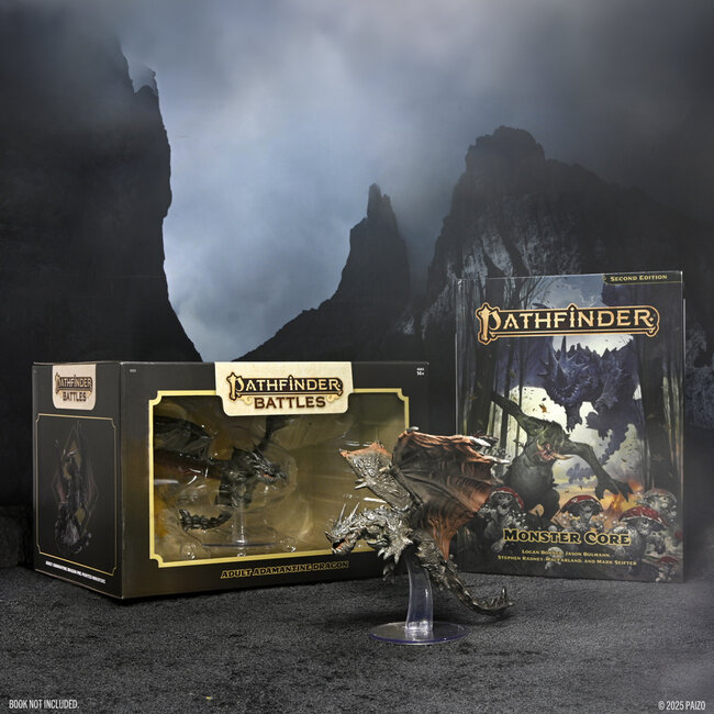Wizkids Wizkids - Pathfinder Battles: Adult Adamantine Dragon - Painted