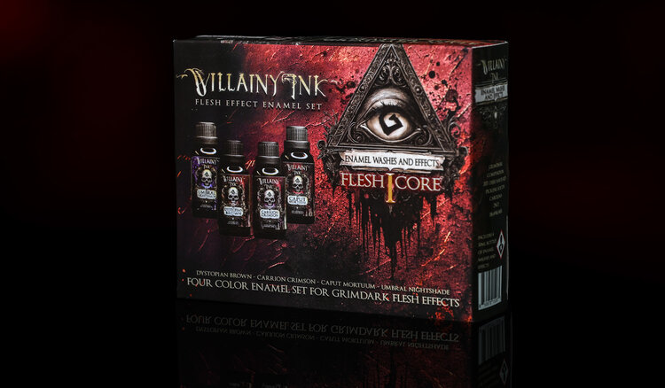 The Grimdark Compendium Zatcaskagoon Miniatures - The Grimdark Compendium - Villainy Ink: Flesh Core Set 1