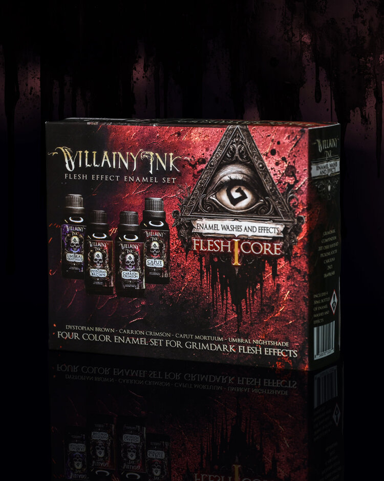The Grimdark Compendium Zatcaskagoon Miniatures - The Grimdark Compendium - Villainy Ink: Flesh Core Set 1