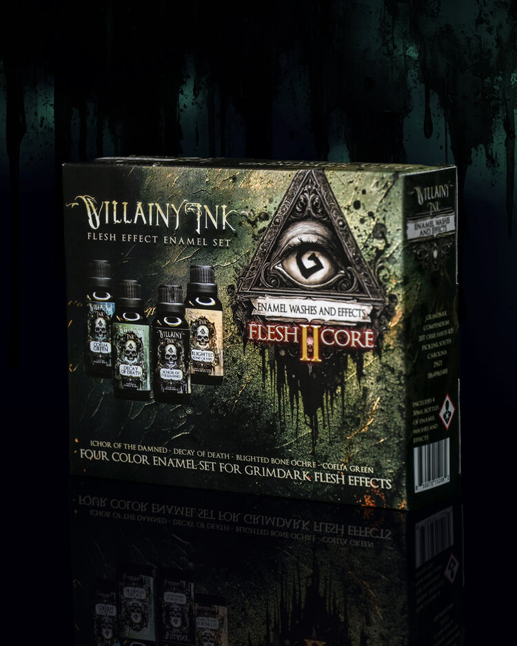 The Grimdark Compendium Zatcaskagoon Miniatures - The Grimdark Compendium - Villainy Ink: Flesh Core Set 2