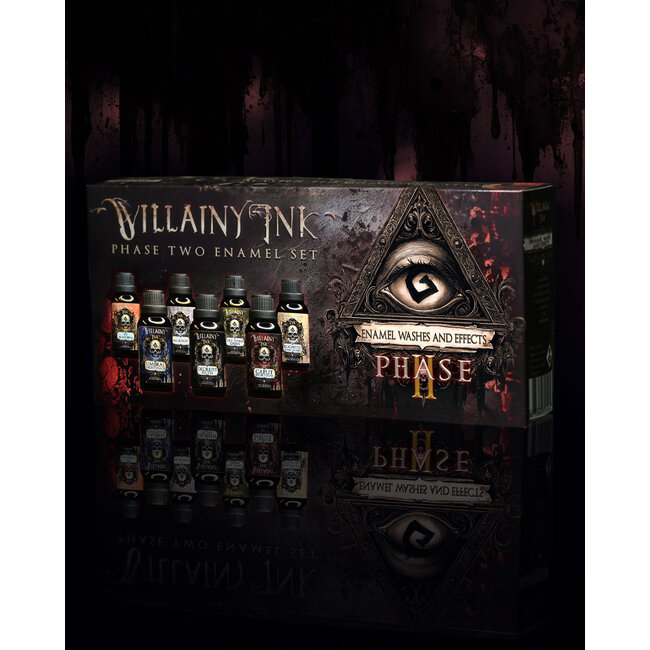 The Grimdark Compendium Zatcaskagoon Miniatures - The Grimdark Compendium - Villainy Ink: Phase 2 Enamel Set