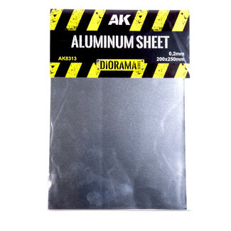 AK Interactive Aluminium Sheet - 200x250mm - 200UM (Micrometer)