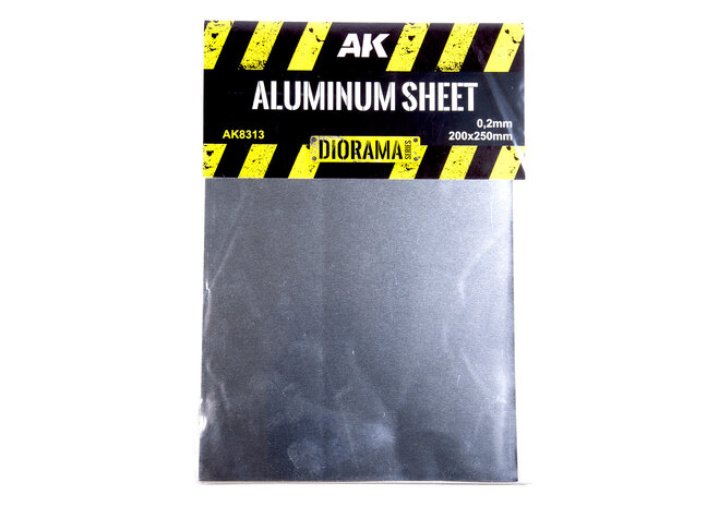 AK Interactive Aluminium Sheet - 200x250mm - 200UM (Micrometer)