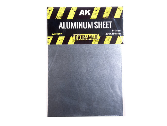 AK Interactive Aluminium Sheet - 200x250mm - 100UM (Micrometer)