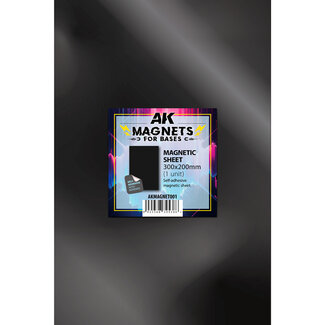 AK Interactive Magnets for Bases - Magnetic Sheet - 300x200mm (1)