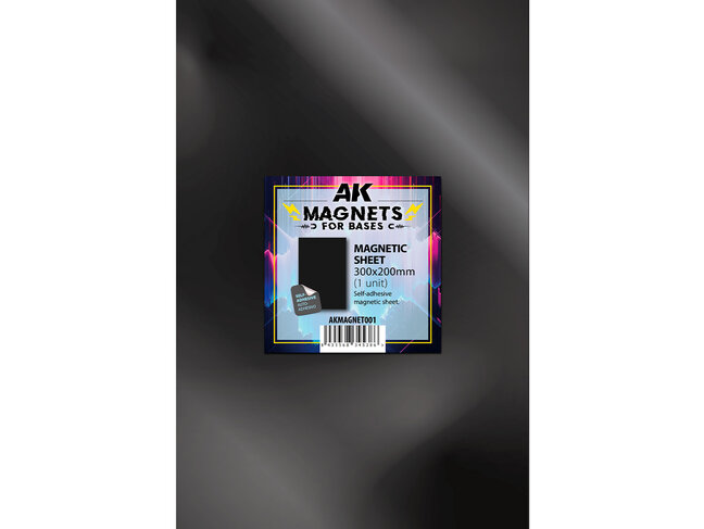 AK Interactive Magnets for Bases - Magnetic Sheet - 300x200mm (1)