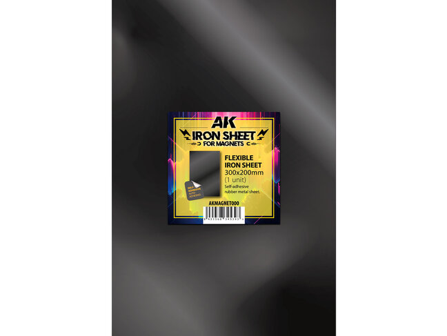 AK Interactive Iron Sheet for Magnets - Flexible Iron Sheet - 300x200mm (1)