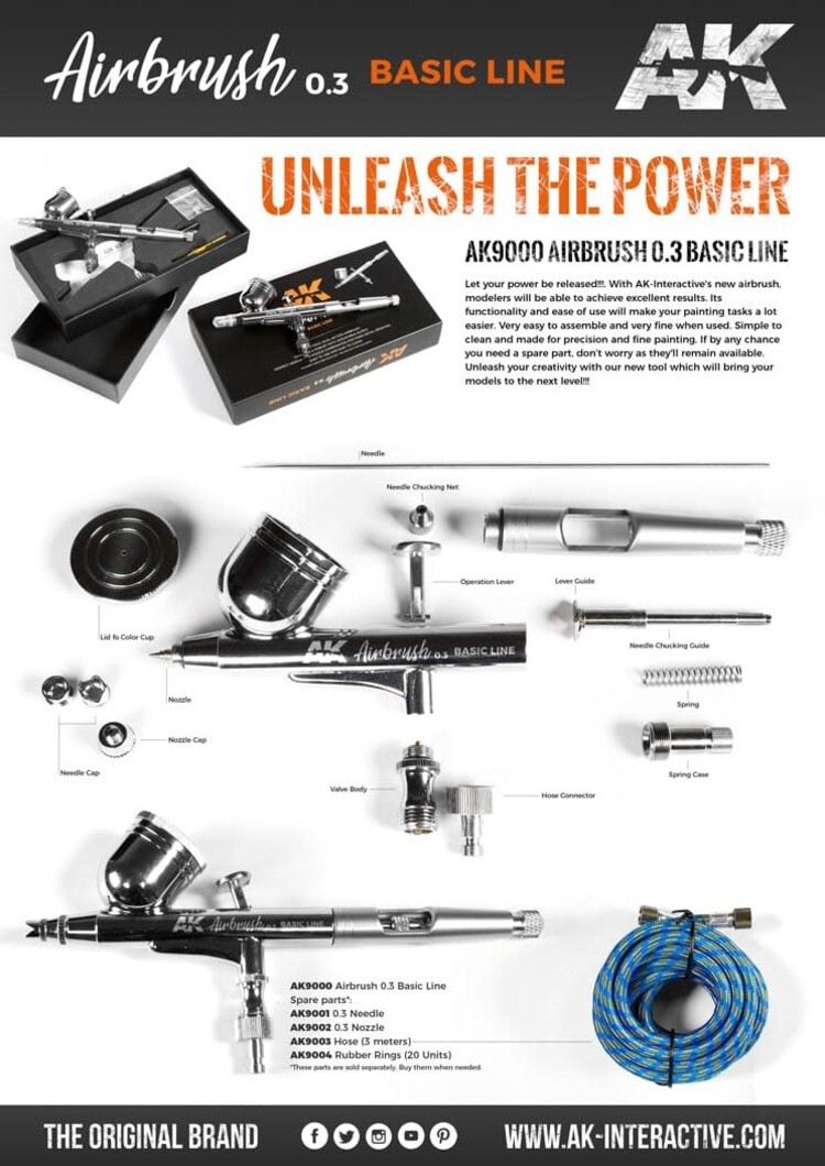 AK Interactive AK Interactive - Basic Line: AK Airbrush 0.3