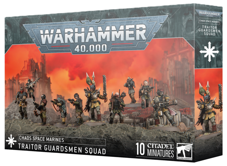 Games Workshop Warhammer Warhammer 40000 - Chaos Space Marines: Traitor Guardsmen Squad