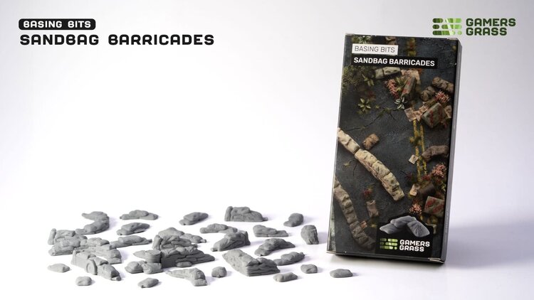 Gamers Grass Gamers Grass: Basing Bits - Sandbag Barricades