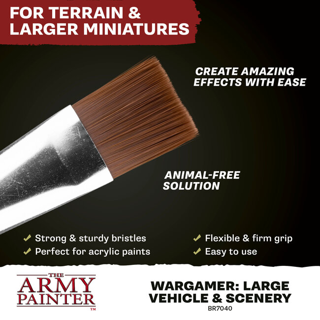 The Army Painter The Army Painter - Brush - Wargamer: Large Vehicle & Scenery