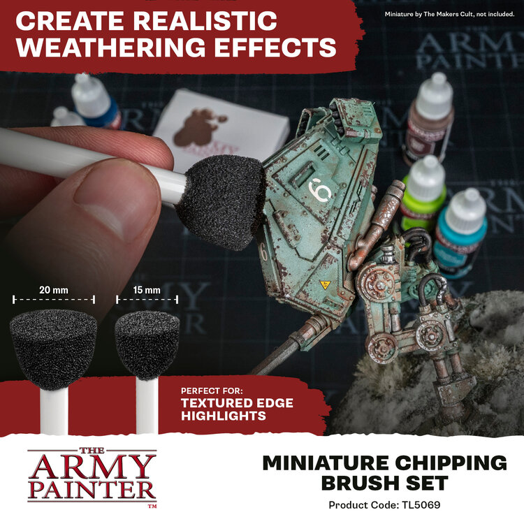 The Army Painter The Army Painter: Miniature Chipping - Brush Set