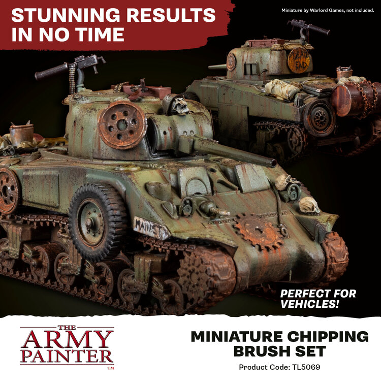 The Army Painter The Army Painter: Miniature Chipping - Brush Set