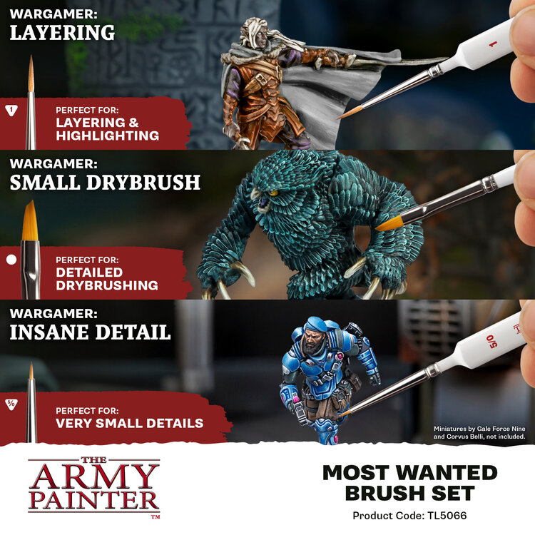 The Army Painter The Army Painter: Most Wanted - Brush Set