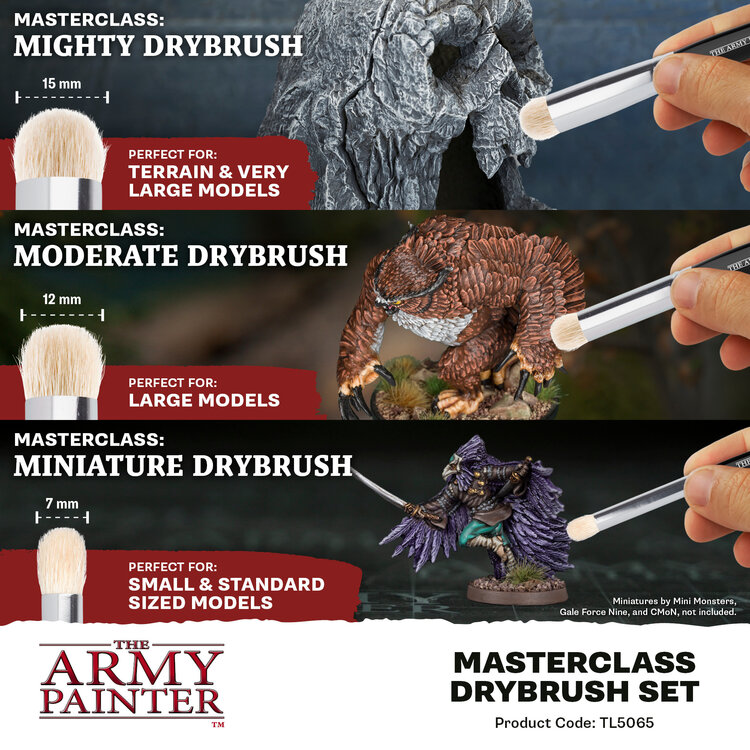 The Army Painter The Army Painter: Masterclass Drybrush - Brush Set