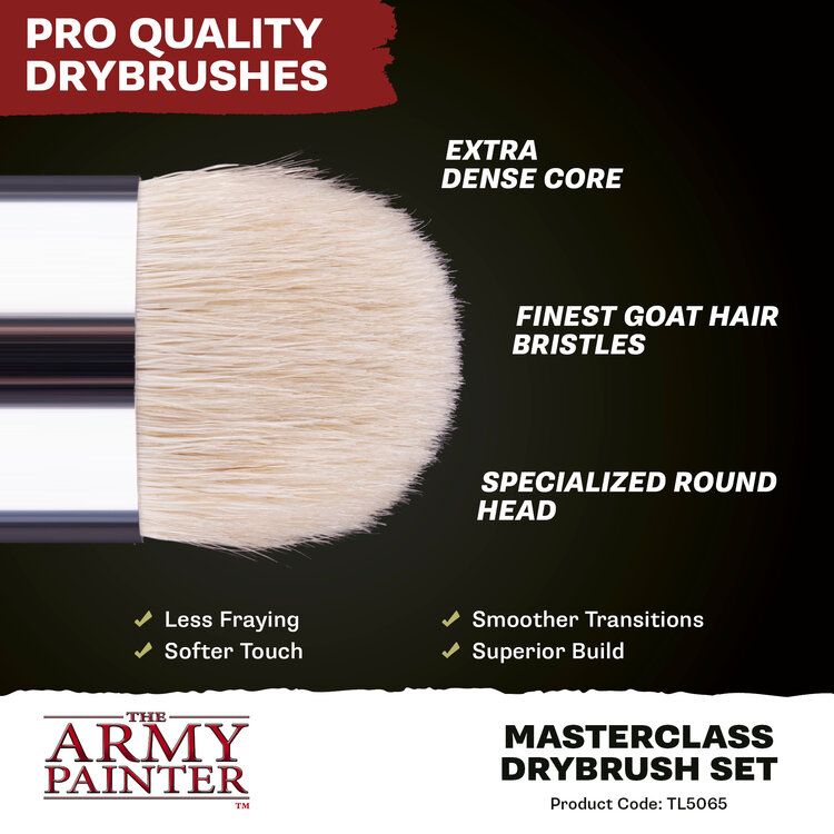 The Army Painter The Army Painter: Masterclass Drybrush - Brush Set
