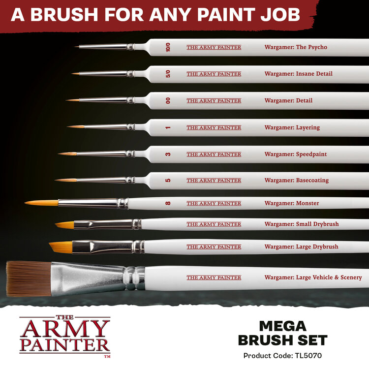 The Army Painter The Army Painter: Mega - Brush Set
