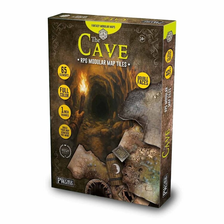 PWork Wargames PWork Wargames: The Cave - RPG Modular Map Tiles