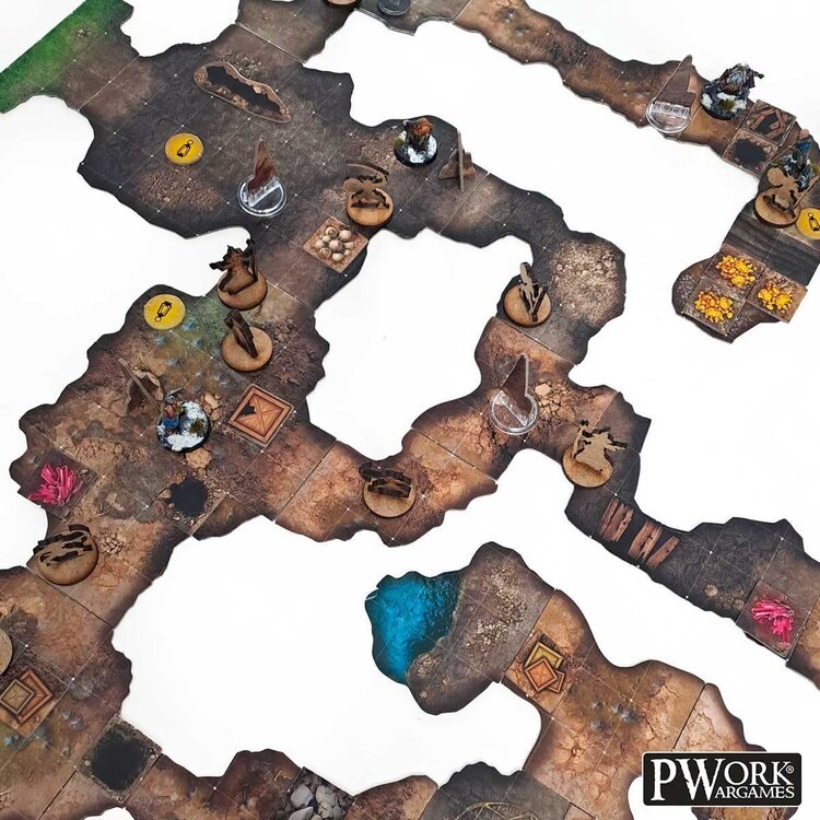 PWork Wargames PWork Wargames: The Cave - RPG Modular Map Tiles