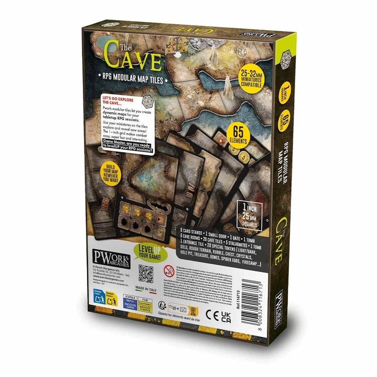 PWork Wargames PWork Wargames: The Cave - RPG Modular Map Tiles
