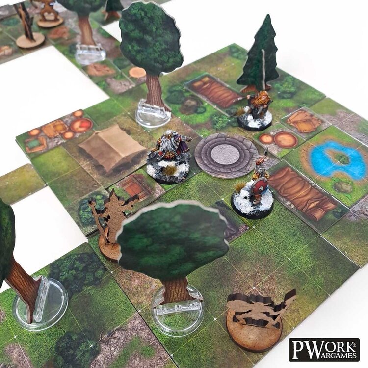 PWork Wargames PWork Wargames: The Forest - RPG Modular Map Tiles