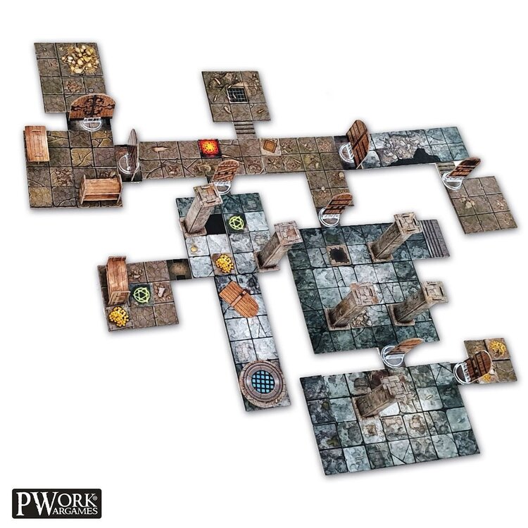 PWork Wargames PWork Wargames: The Dungeon - RPG Modular Map Tiles