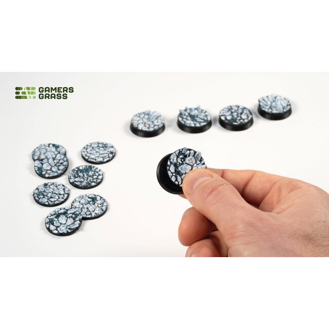 Gamers Grass Gamers Grass: Frost Lake - Round 25mm (12) - Battle Ready Topper