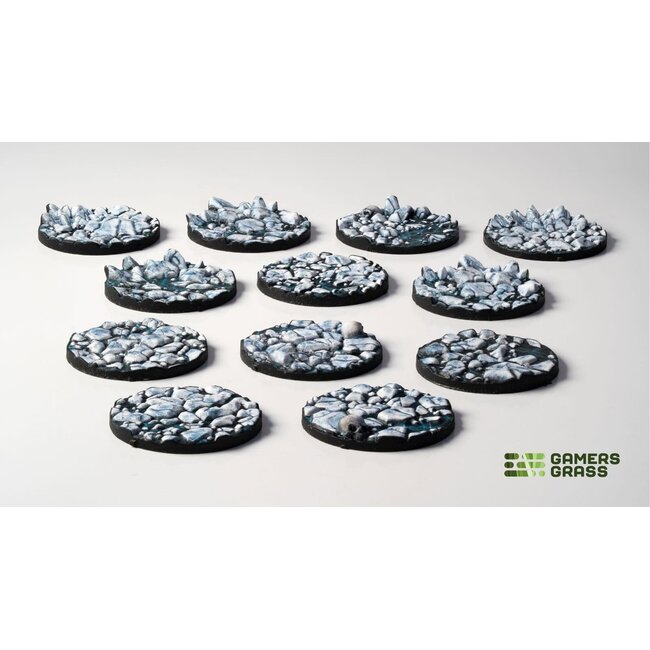 Gamers Grass Gamers Grass: Frost Lake - Round 25mm (12) - Battle Ready Topper