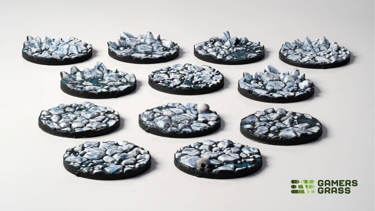 Gamers Grass Gamers Grass: Frost Lake - Round 25mm (12) - Battle Ready Topper