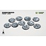 Gamers Grass Gamers Grass: Frost Lake - Round 28mm (10) - Battle Ready Topper
