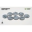 Gamers Grass Gamers Grass: Frost Lake - Round 32mm (8) - Battle Ready Topper