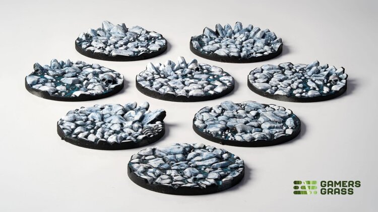 Gamers Grass Gamers Grass: Frost Lake - Round 32mm (8) - Battle Ready Topper