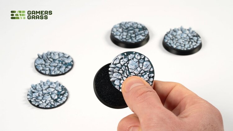 Gamers Grass Gamers Grass: Frost Lake - Round 40mm (5) - Battle Ready Topper