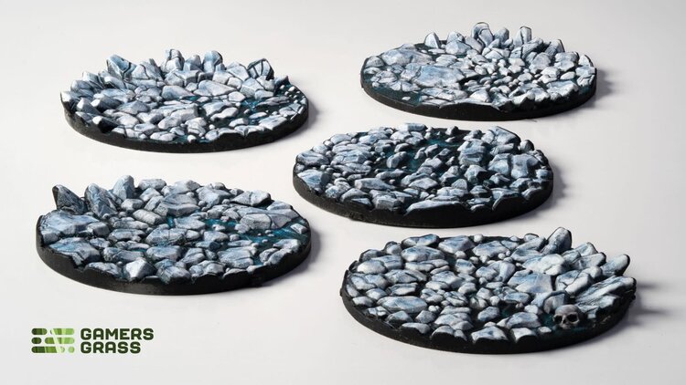 Gamers Grass Gamers Grass: Frost Lake - Round 40mm (5) - Battle Ready Topper