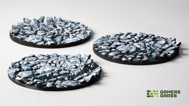 Gamers Grass Gamers Grass: Frost Lake - Round 50mm (3) - Battle Ready Topper