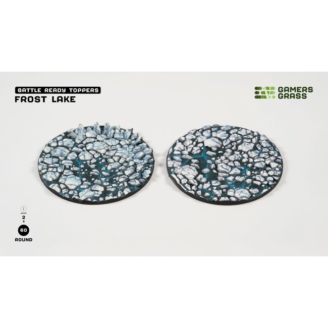 Gamers Grass Gamers Grass: Frost Lake - Round 60mm (2) - Battle Ready Topper