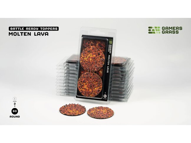 Gamers Grass Molten Lava - Round 60mm (2)