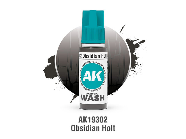 AK Interactive Acrylic Wash - Obsidian Holt