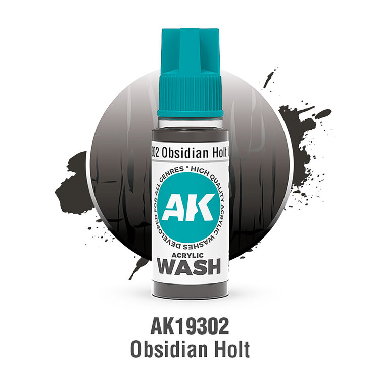 AK Interactive AK Interactive: Acrylic Wash - Obsidian Holt